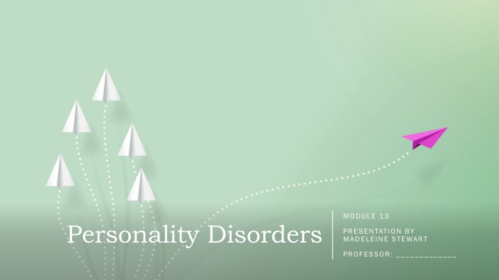 Personality Disorders