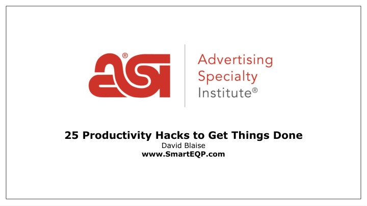 25 productivity hacks to get things done david n.w