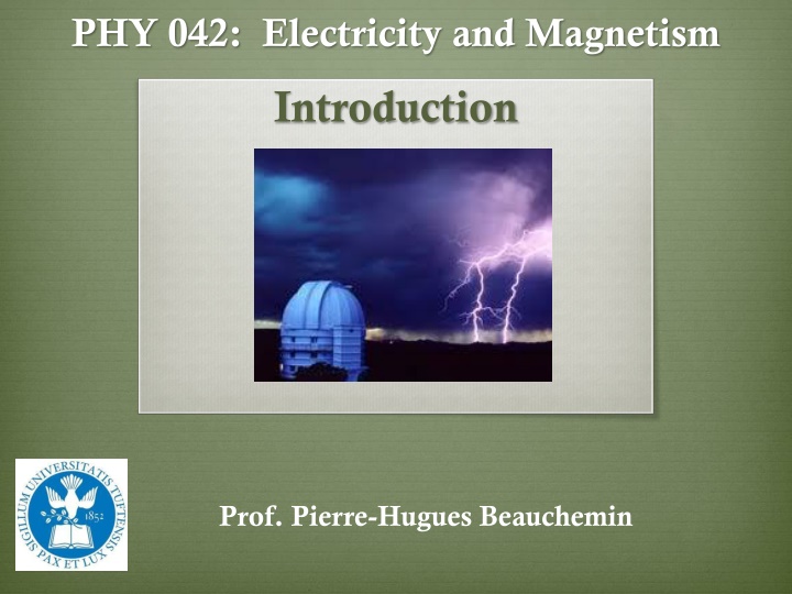 phy 042 electricity and magnetism n.w