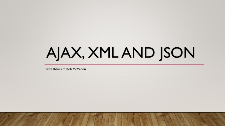 ajax xml and json n.w