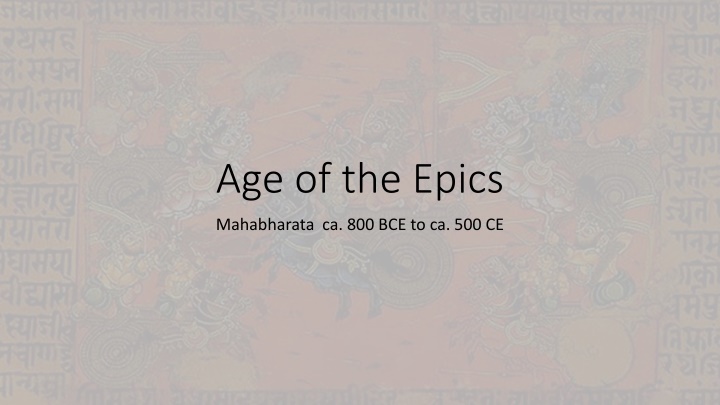 age of the epics n.w