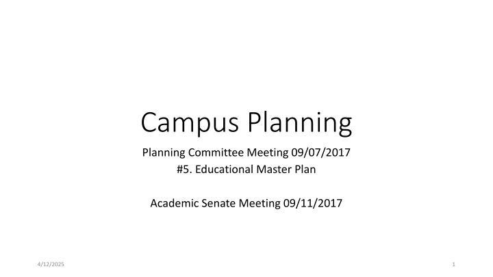 campus planning n.w