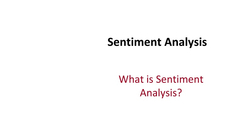 sentiment analysis n.w