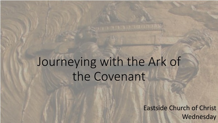 journeying with the ark of the covenant n.w
