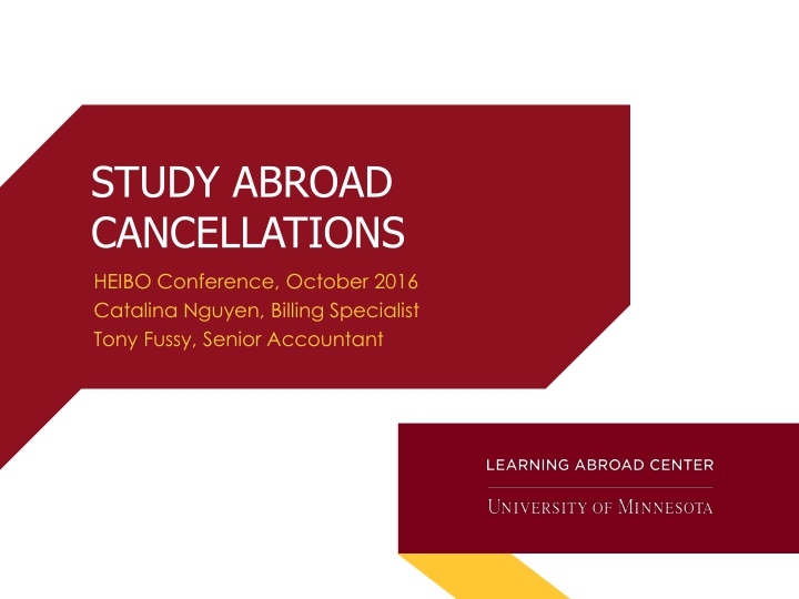 Financial Considerations for Study Abroad Cancellations