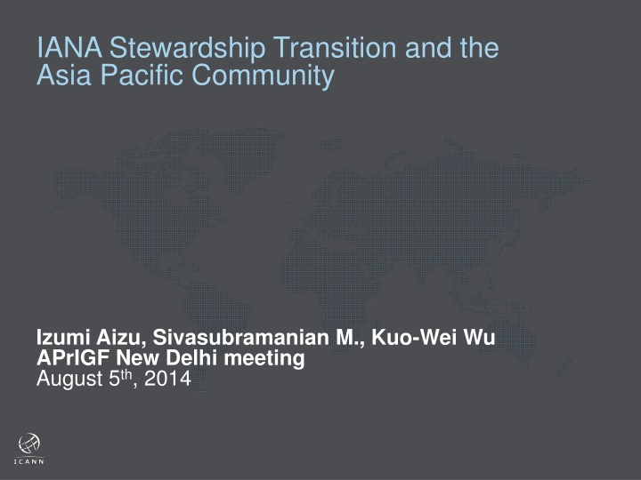 iana stewardship transition and the asia pacific n.w