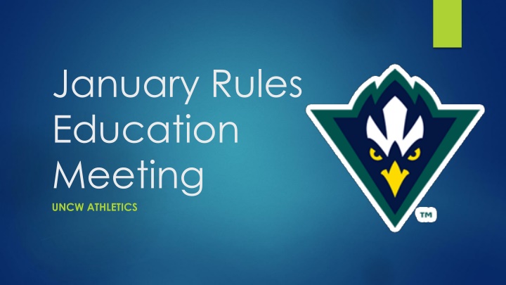 january rules education meeting uncw athletics n.w