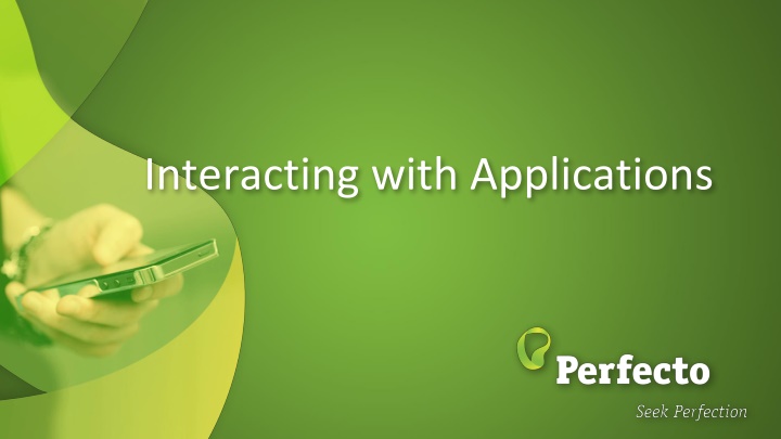 interacting with applications n.w