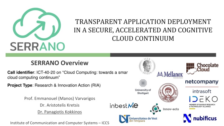 transparent application deployment in a secure n.w