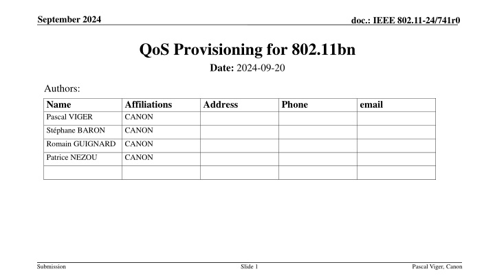 QoS Provisioning for Low Latency Traffic in IEEE 802.11bn