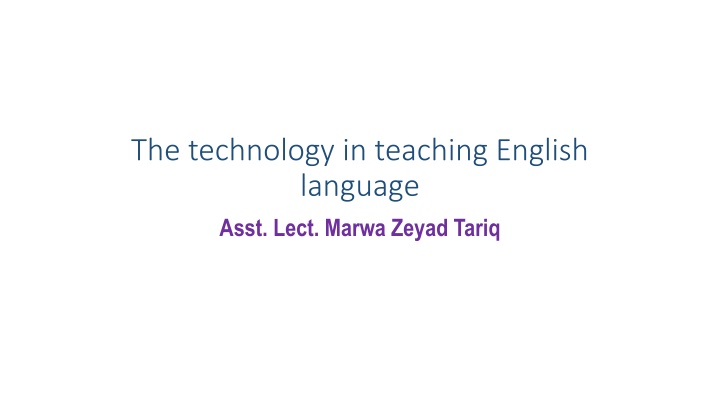 Enhancing Language Teaching Through Technology