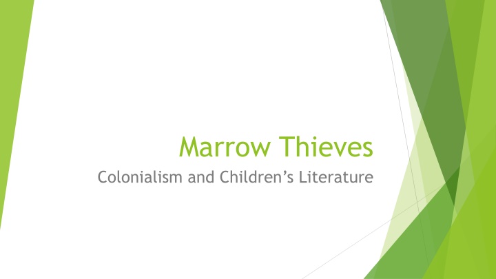 marrow thieves colonialism and children n.w