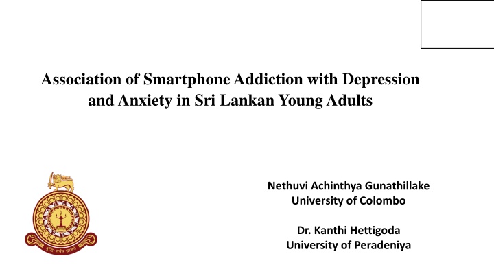 association of smartphone addiction with n.w