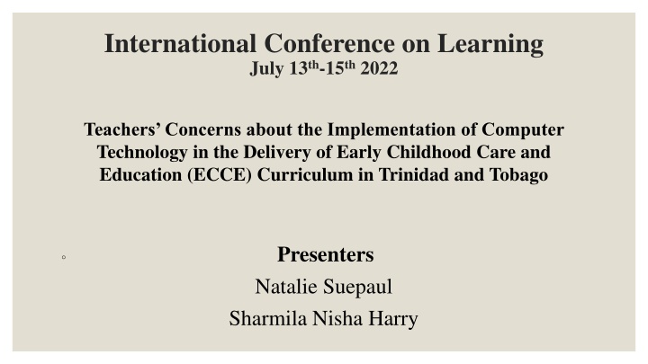 international conference on learning july n.w