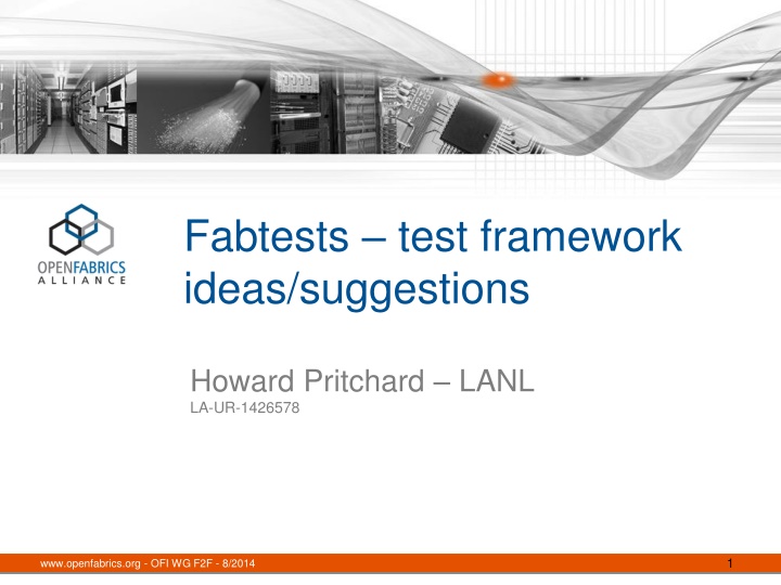 fabtests test framework ideas suggestions n.w