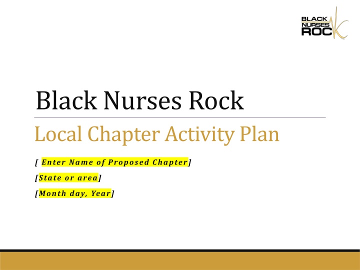 black nurses rock local chapter activity plan n.w
