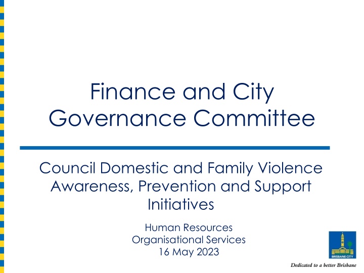 finance and city governance committee n.w