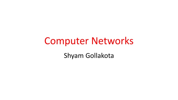 computer networks n.w
