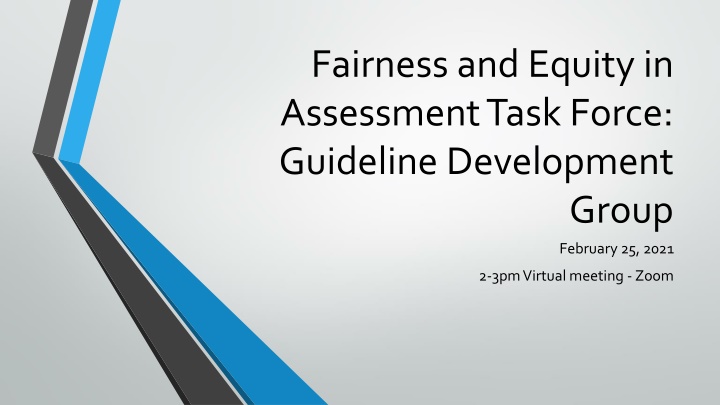fairness and equity in assessment task force n.w