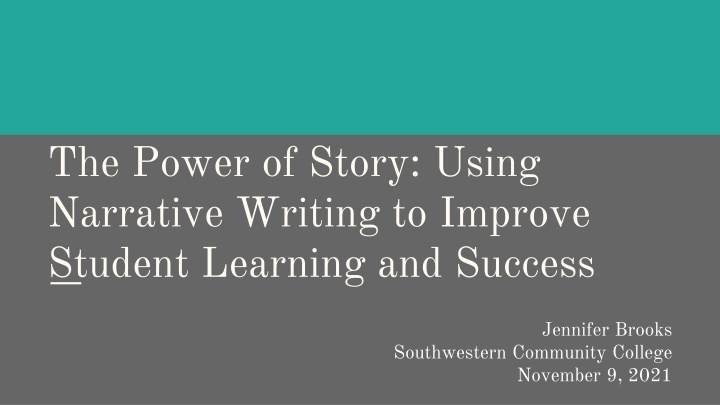 the power of story using narrative writing n.w