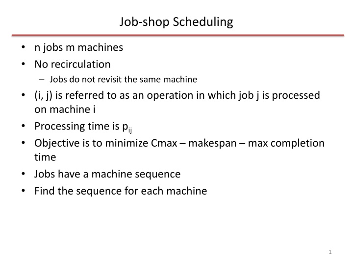 Optimal Job Scheduling Techniques