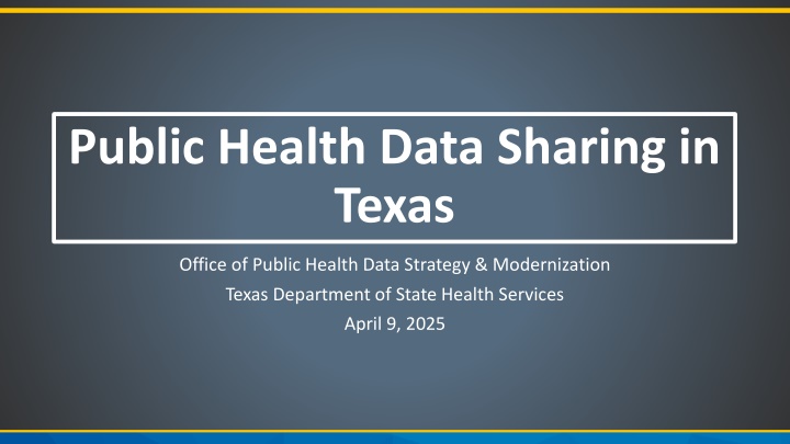 public health data sharing in texas n.w