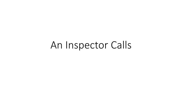 an inspector calls n.w