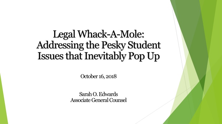 legal whack a mole addressing the pesky student n.w