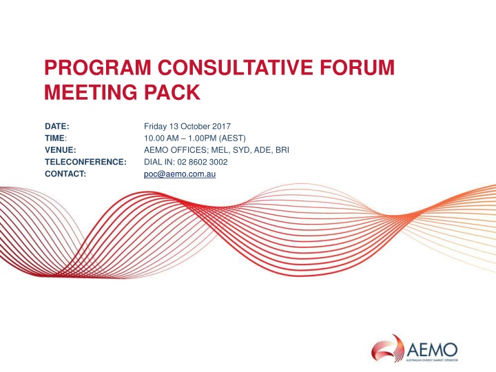 program consultative forum meeting pack n.w