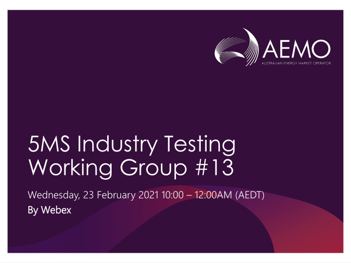 5ms industry testing working group 13 n.w