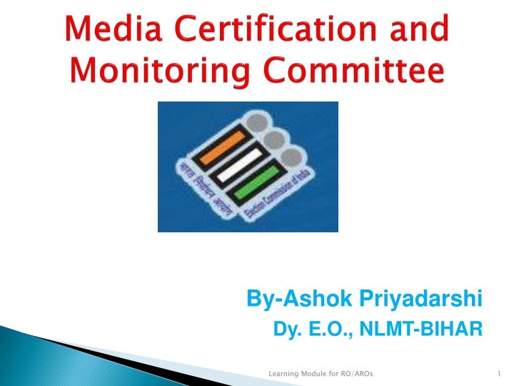 by ashok priyadarshi dy e o nlmt bihar n.w