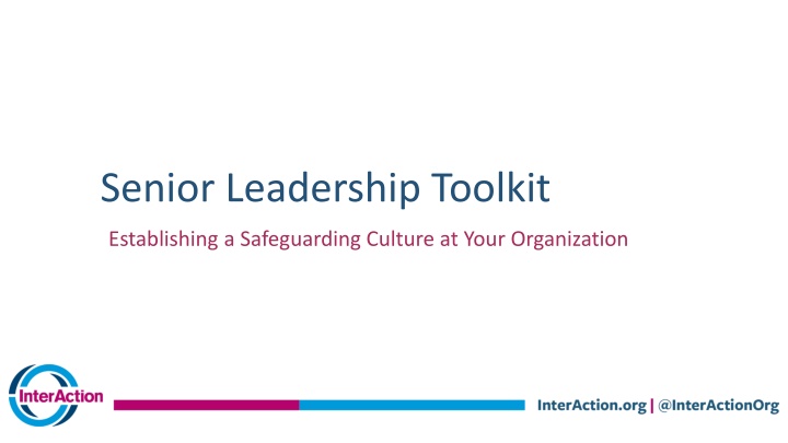 senior leadership toolkit n.w