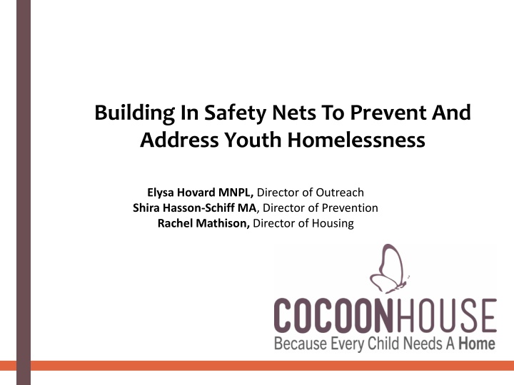 Building Safety Nets for Youth Homelessness