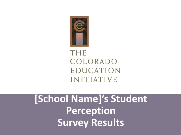 school name s student perception survey results n.w