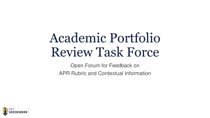 academic portfolio review task force n.w