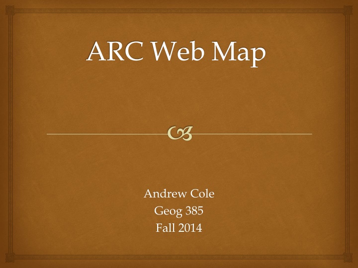arc web map n.w