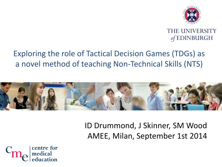 exploring the role of tactical decision games n.w
