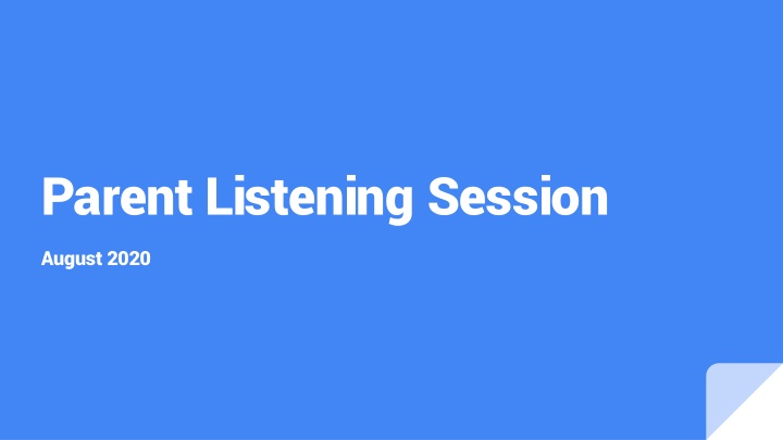 parent listening session n.w