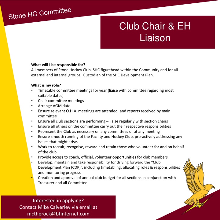 club chair eh liaison n.w