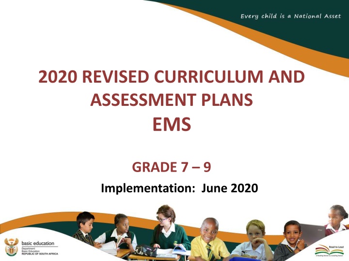 2020 revised curriculum and assessment plans ems n.w