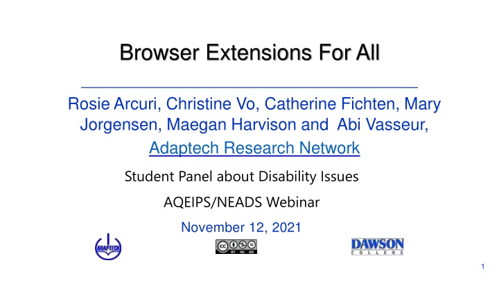 browser extensions for all n.w