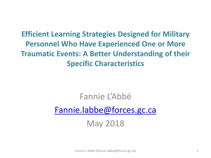 efficient learning strategies designed n.w