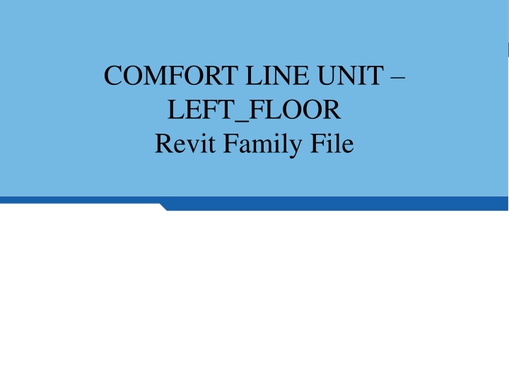 comfort line unit left floor revit family file n.w