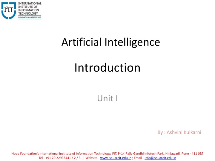 artificial intelligence n.w