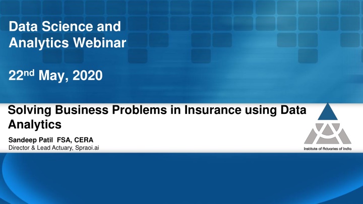 data science and analytics webinar n.w
