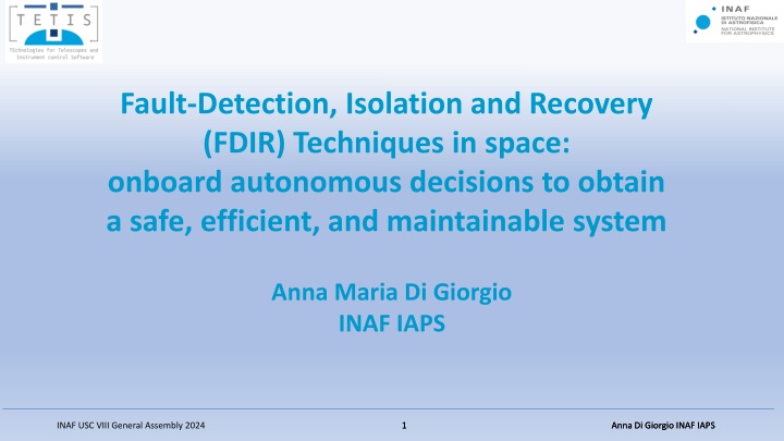fault detection isolation and recovery fdir n.w