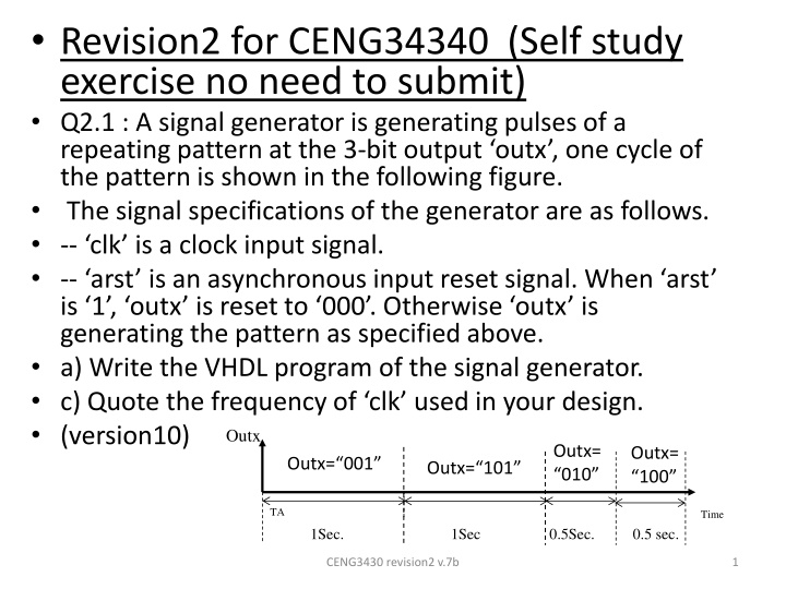 revision2 for ceng34340 self study exercise n.w
