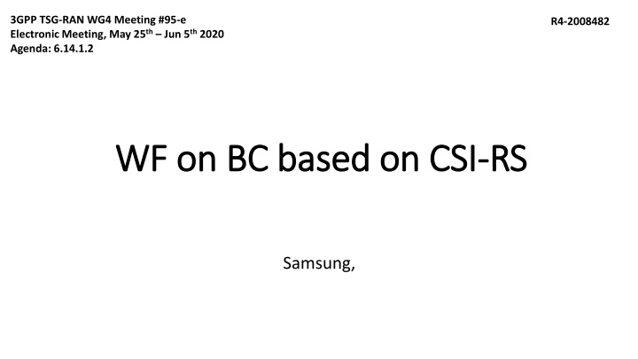 3gpp tsg ran wg4 meeting 95 e electronic meeting n.w