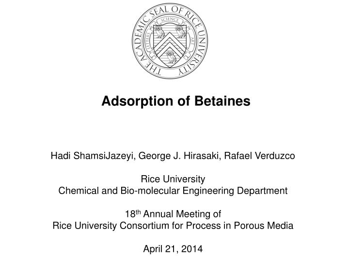 adsorption of betaines n.w