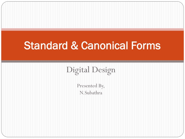 standard canonical forms standard canonical forms n.w